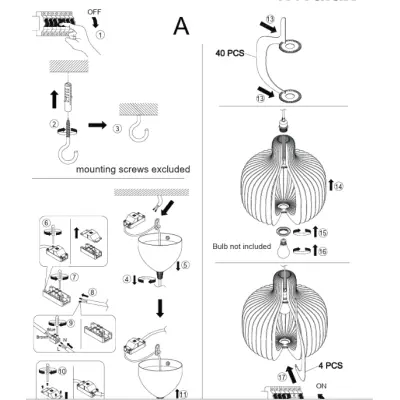 Nordlux Hazo 43 Visilica Crna